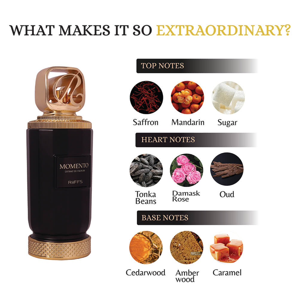 Momento Extrait RiiFFS. Eau de Perfume 100ml. Perfume Árabe