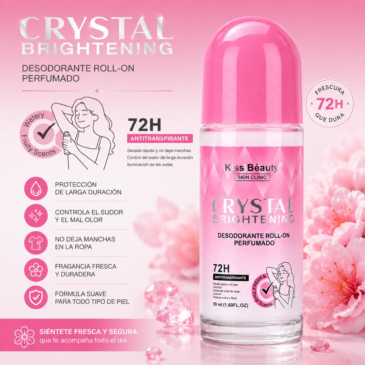 Desodorante Roll-On Perfumado 72H para Mujer. Inspirado en Perfumes de Moda.