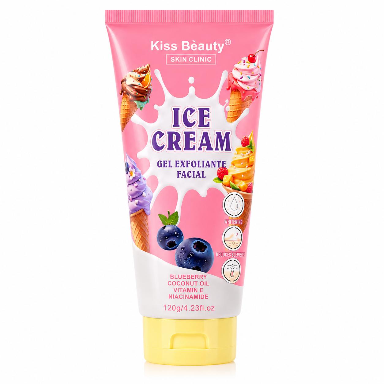Gel de Ducha, Loción Corporal, Mascarilla Hidratante. 8 Sensaciones, Candy Fanta - Exfoliante Facial Ice Cream