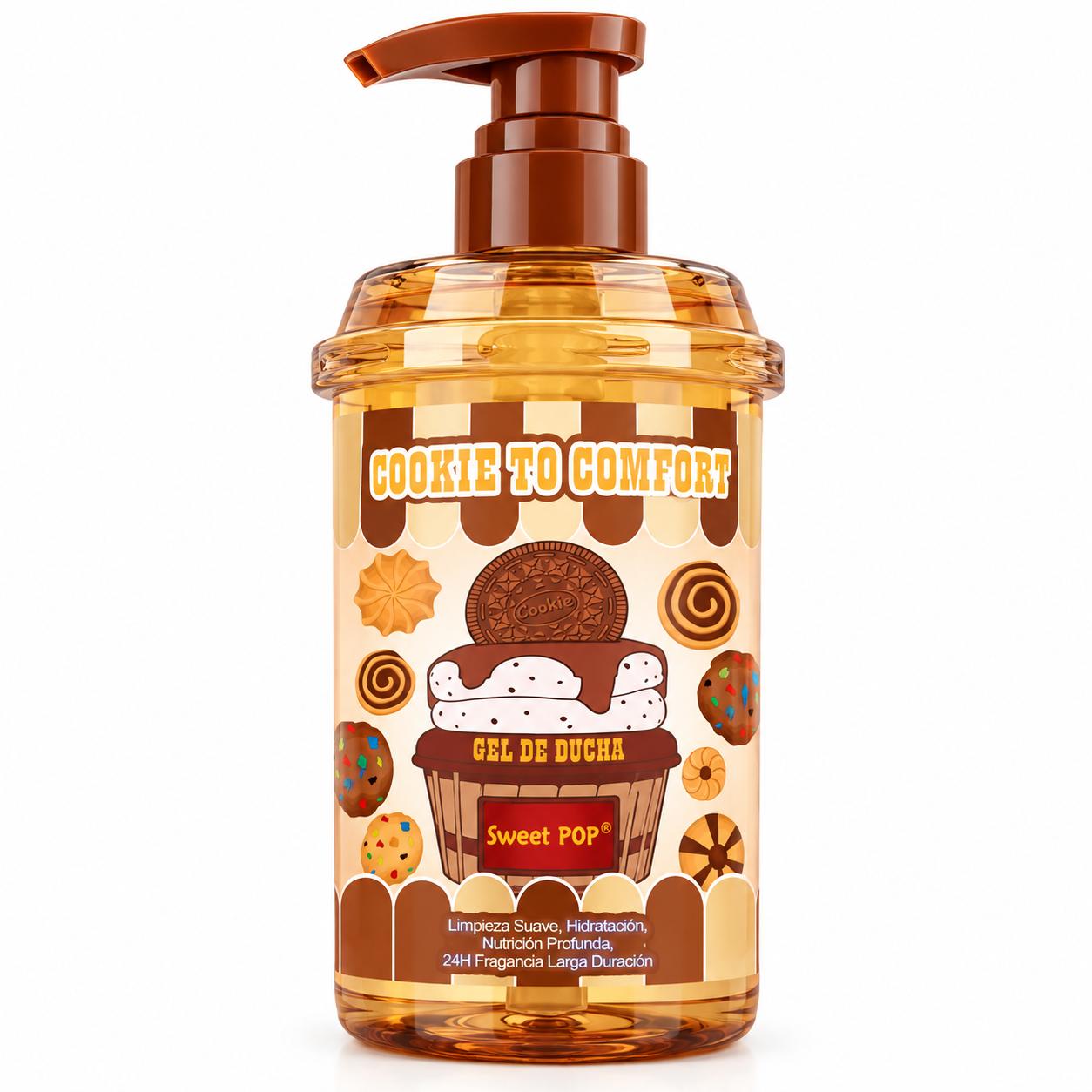 Serie Cookie to Comfort, Cuidado de Piel, Línea Comfort. Limpiador Facial, Bruma - Gel de Ducha