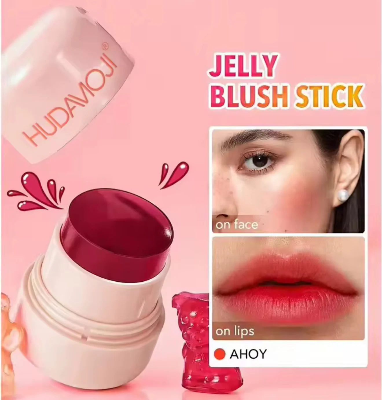 Colorete en Barra Textura Jelly Fácil de Extender
