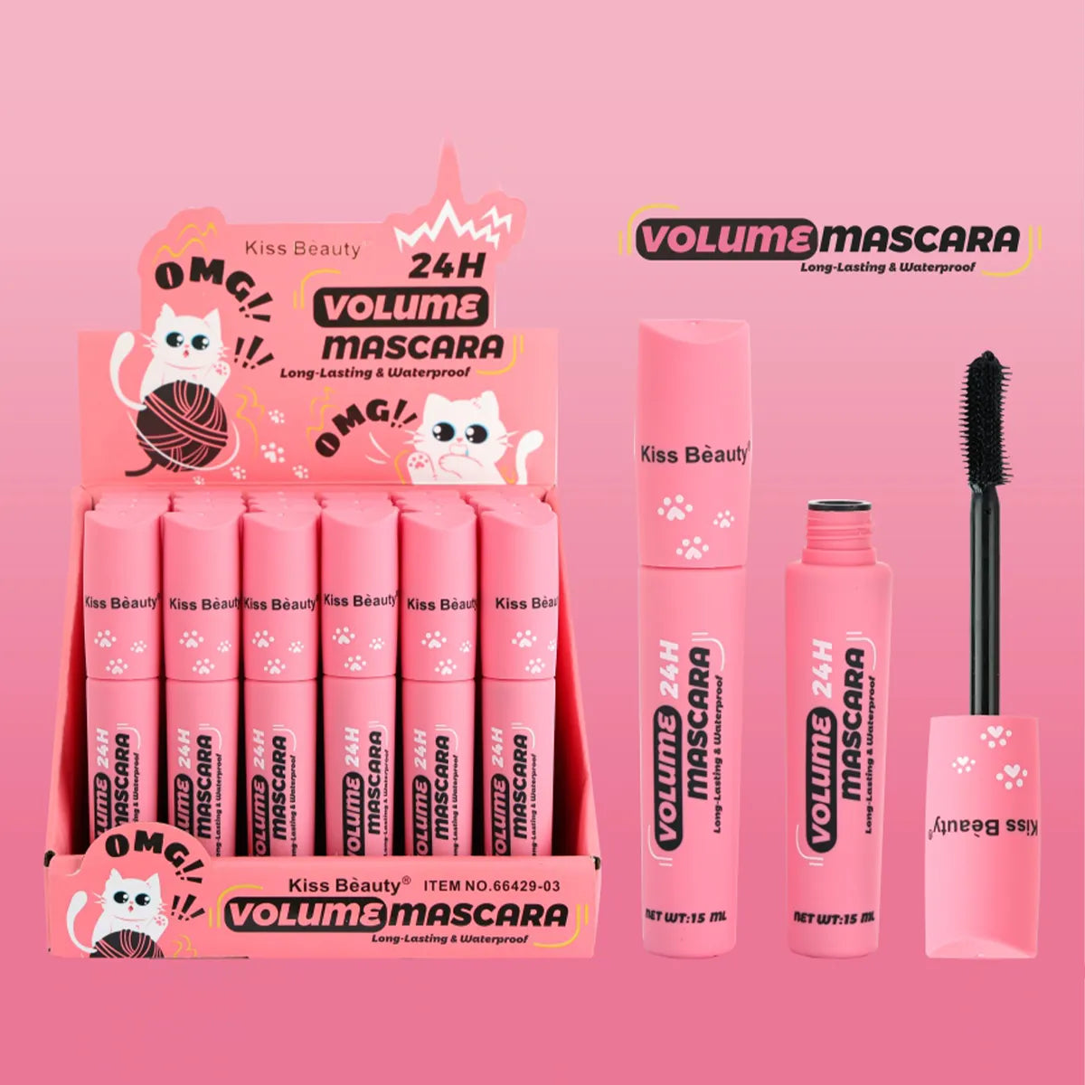 Mascara Pestañas Larga Duración e Impermeable Colección OMG