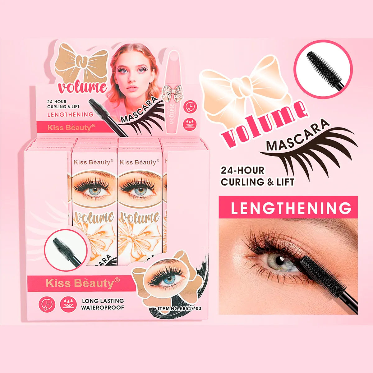 Máscara de Pestaña Volumen Larga Duración e Impermeable. Efecto Alargamiento.
