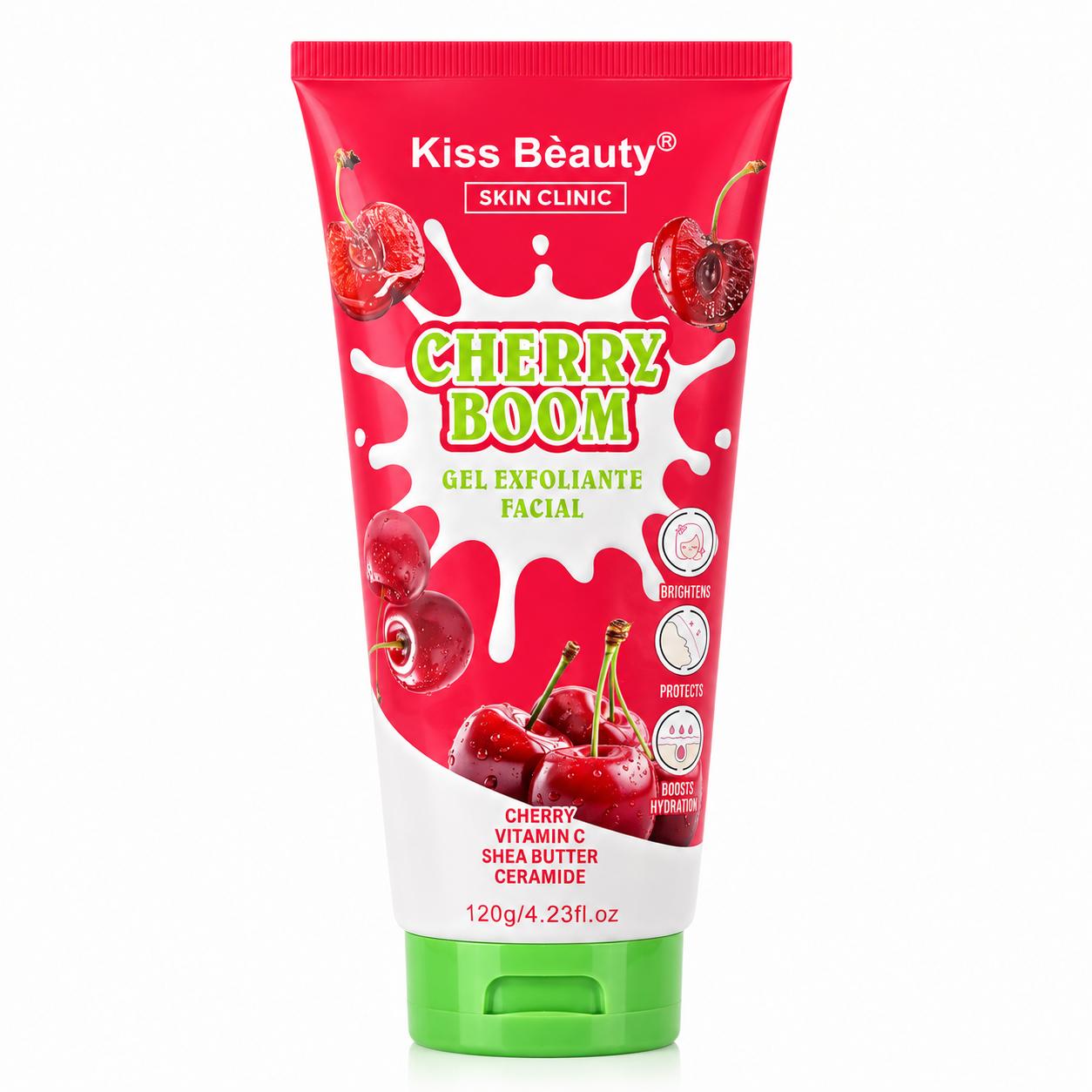 Gel de Ducha, Loción Corporal, Mascarilla Hidratante. 8 Sensaciones, Candy Fanta - Exfoliante Facial Cherry Boom