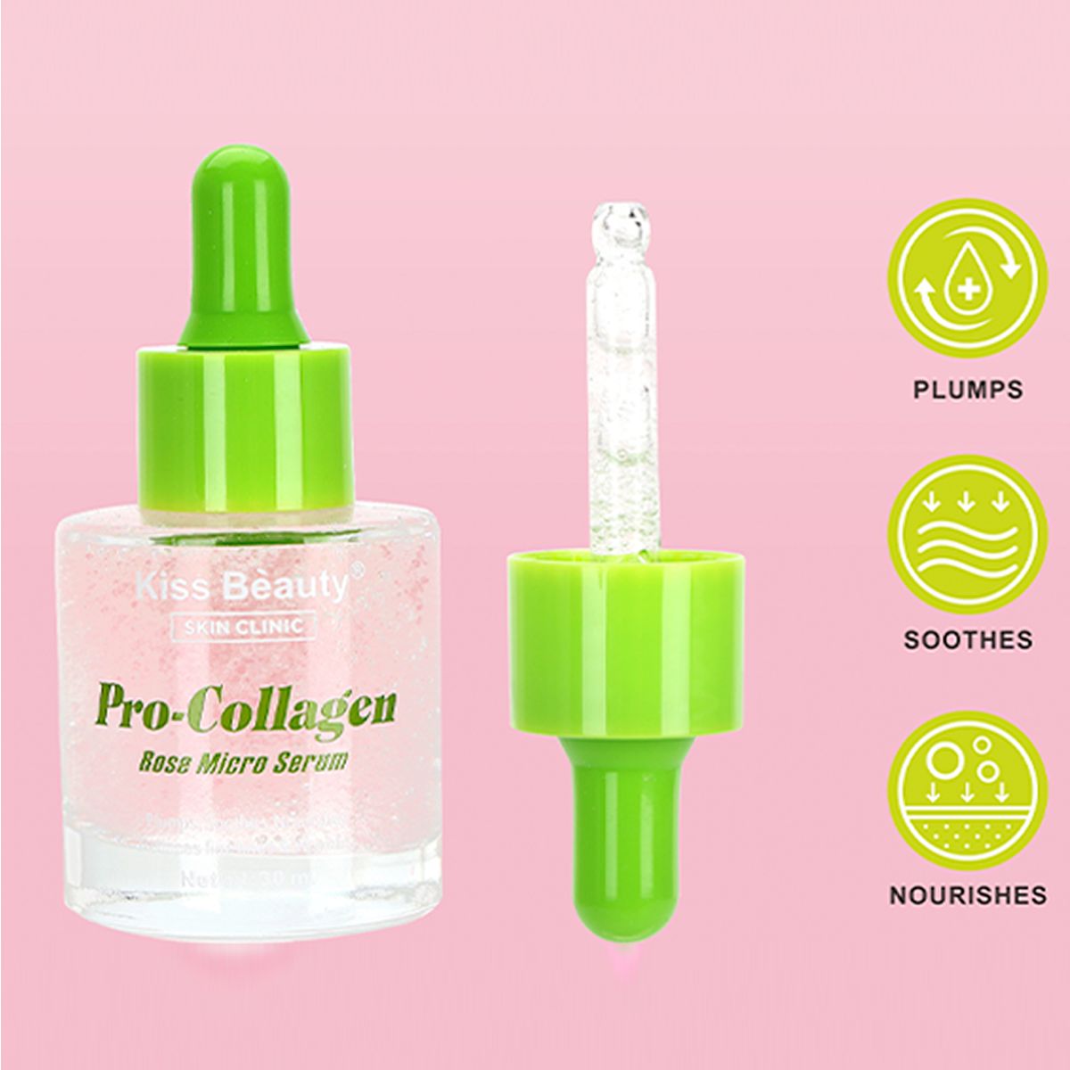 Micro Sérum con Pro-Colágeno/ Vitamina C/ Arroz Orgánico con Vitamina E, 30 ml