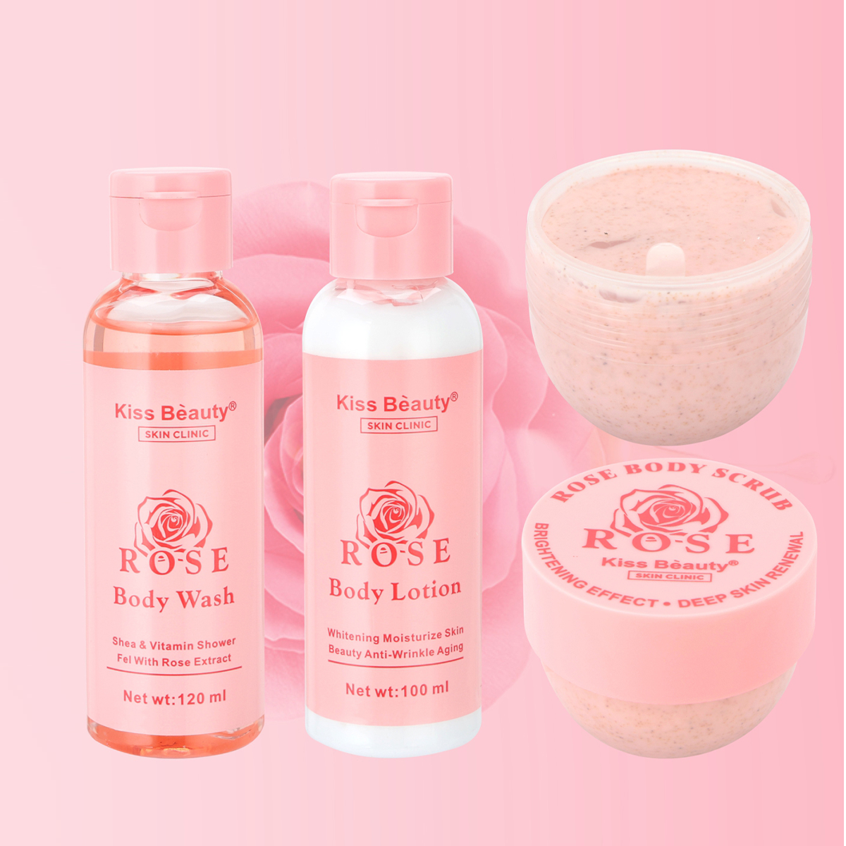 Body Spa Set con Extracto de Rosa