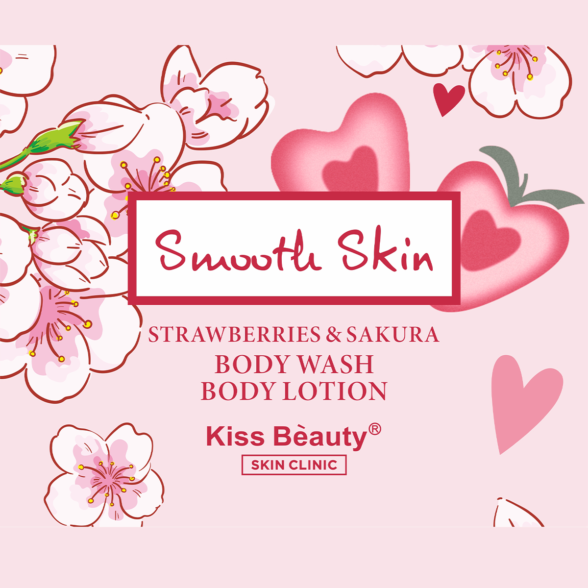 Gel de Baño & Loción Corporal ( Fresa+Sakura)