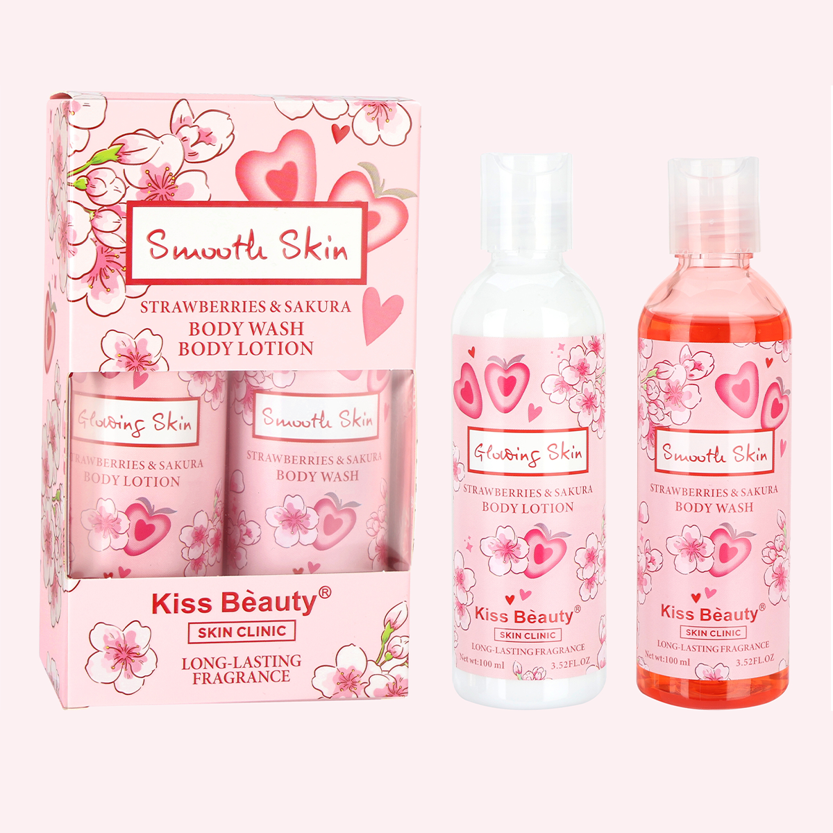 Gel de Baño & Loción Corporal ( Fresa+Sakura)