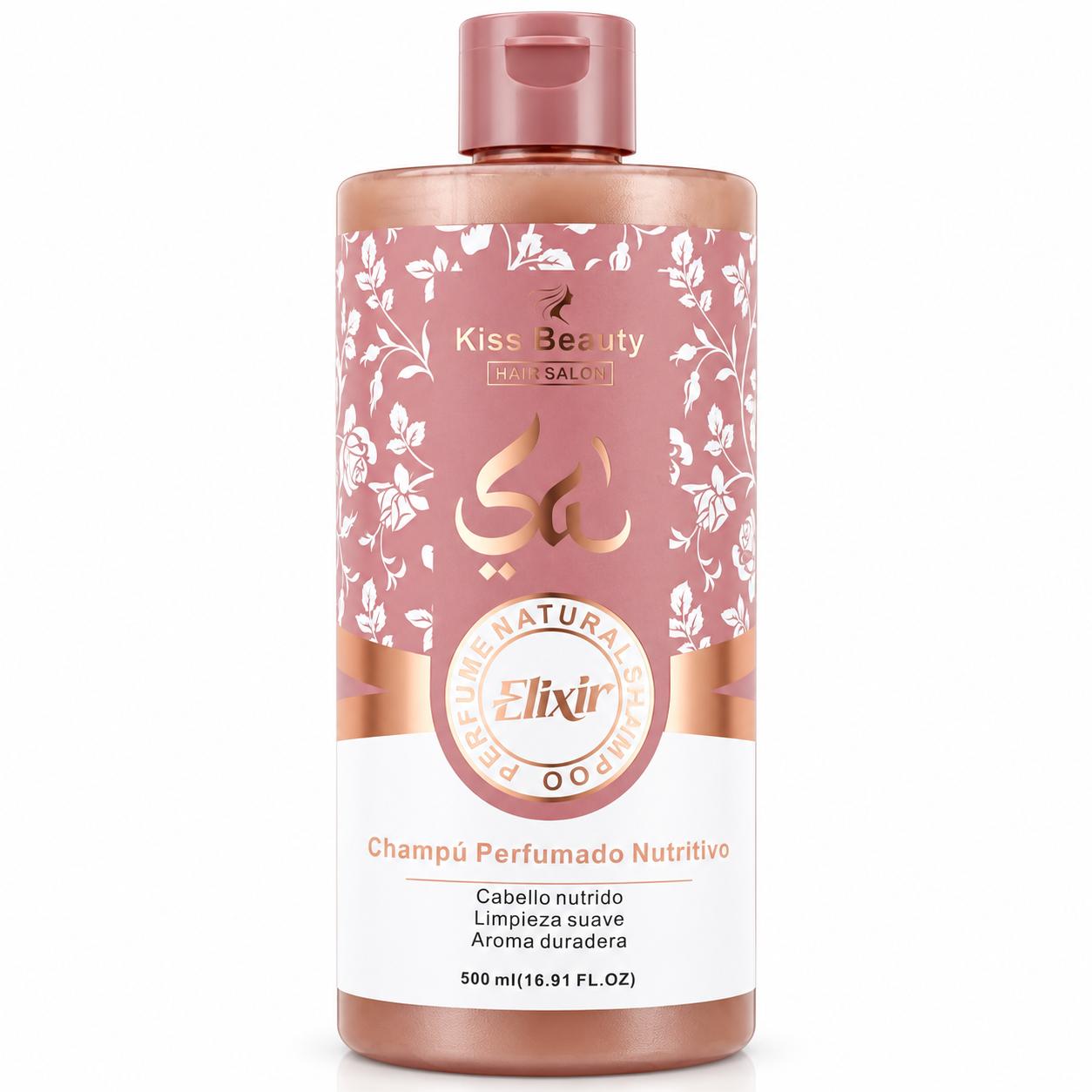 Colección Esencia Árabe Serie Elixir, Loción Corporal, Gel de Ducha, Desodorante - Champú Perfumado Nutritivo