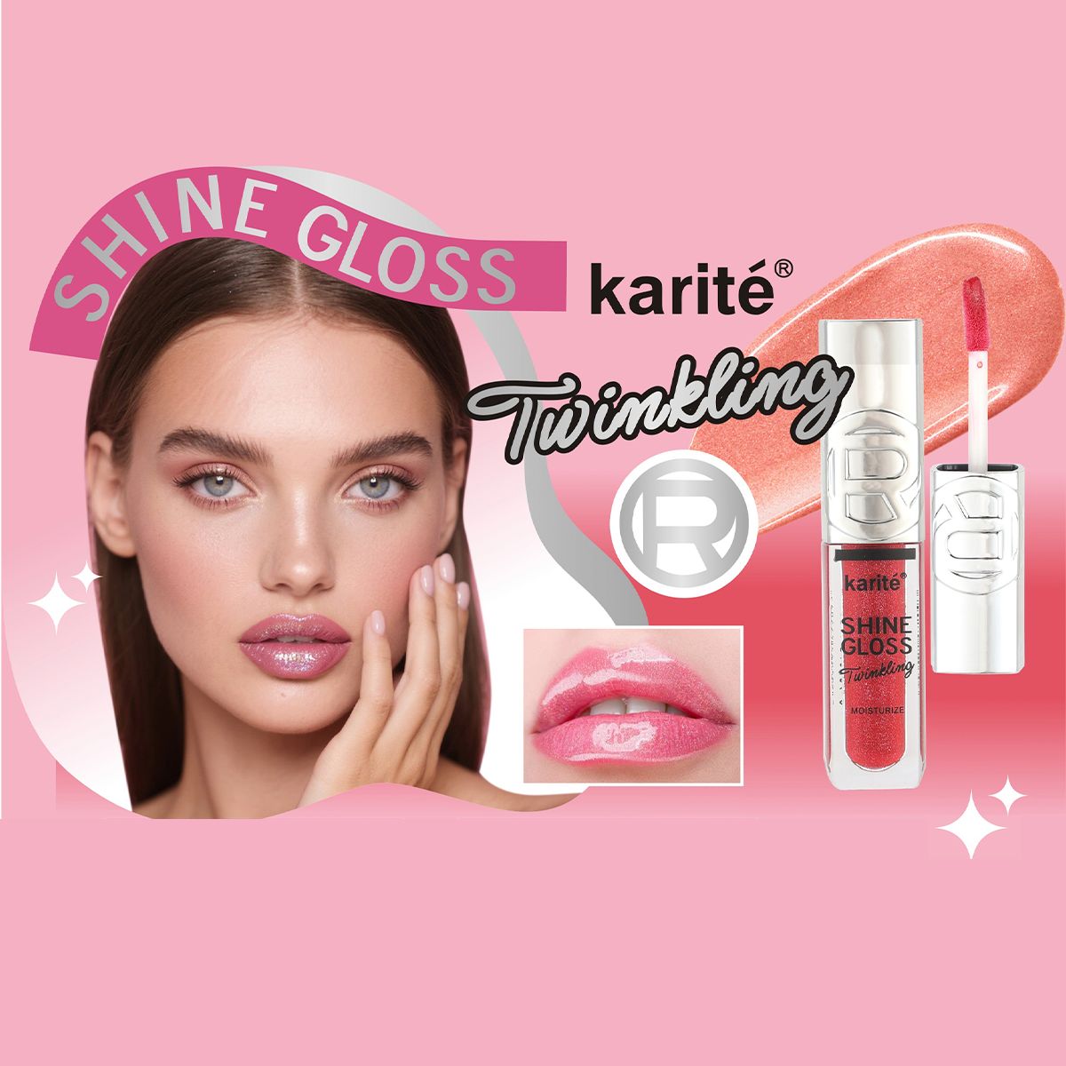 Shine Twinkling Lip Gloss. Brillo Labial Voluminizador