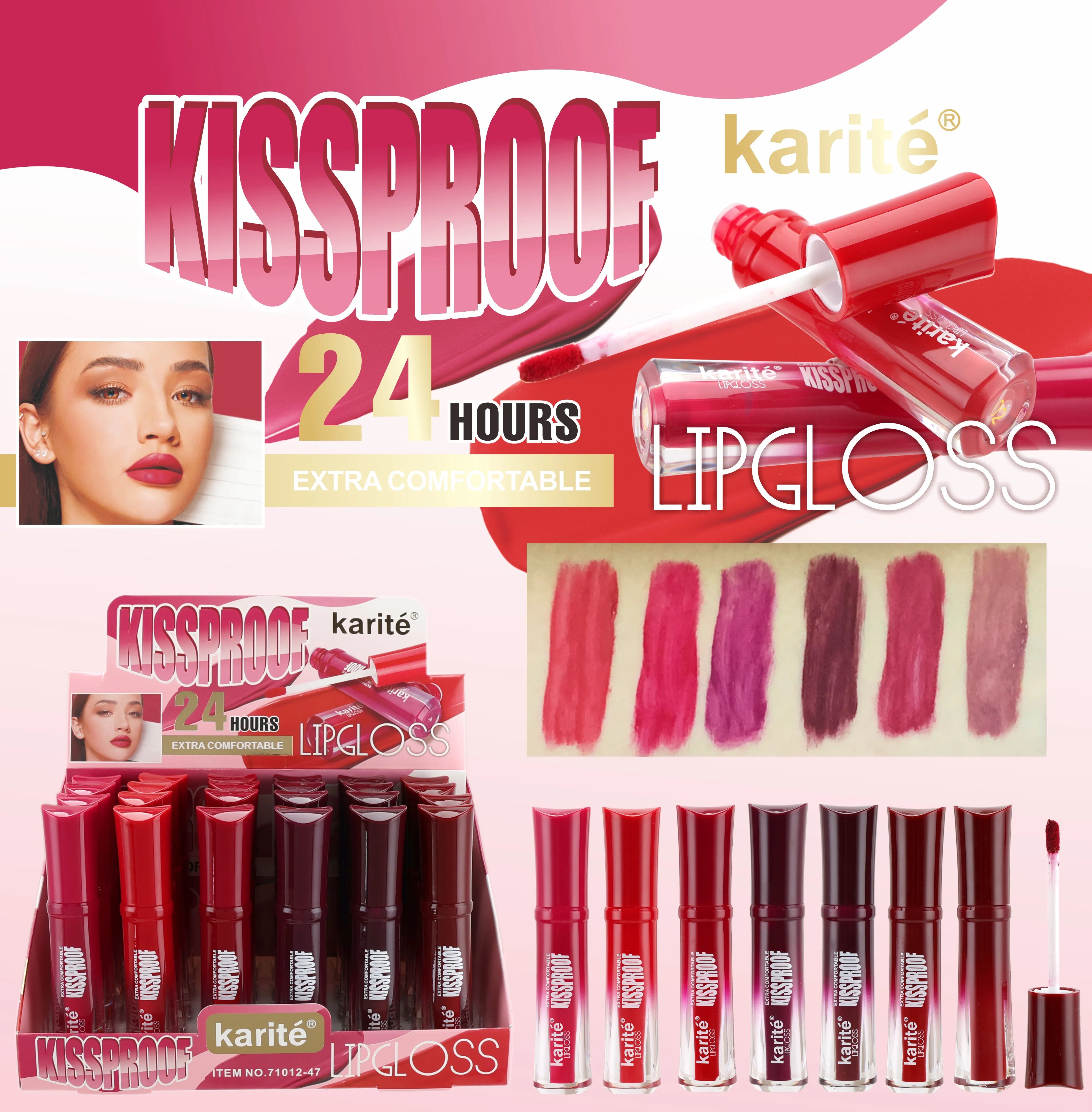 Lip Gloss Extra Confortable, No Mancha. 24 Horas de Duración.