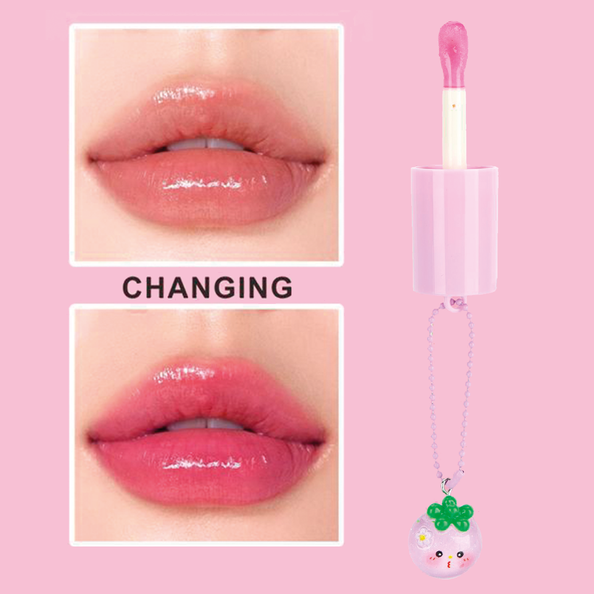 Lip Oil Mágico Afrutado con Colgante