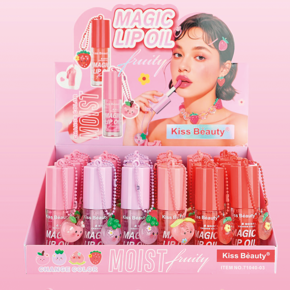 Lip Oil Mágico Afrutado con Colgante