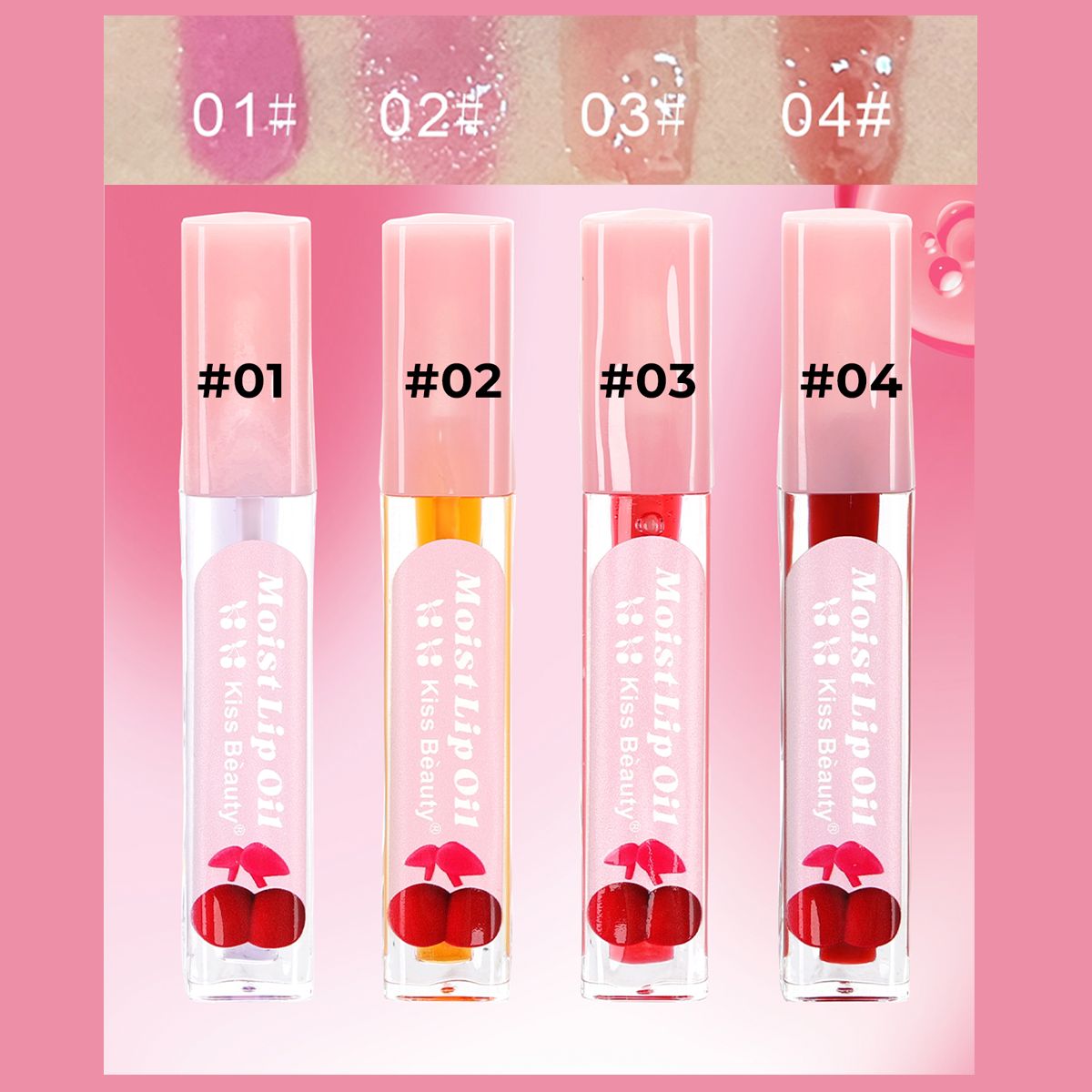 Aceite Labial con Color,  Hidratante Mágico que Cambia de Color, Brillo Cristalino
