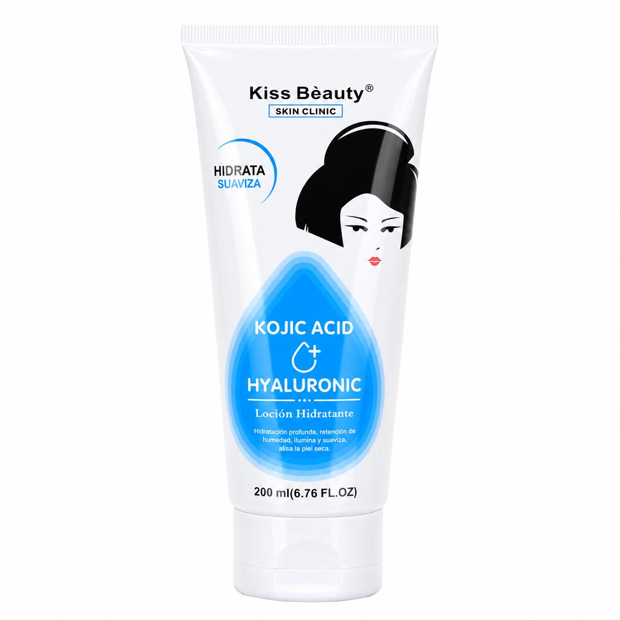 Serie de Loción Hidratante Corporal Iluminadora con Kojic Acid , Boost, Hydro, Radiante, Refinadora, Suavizante. Con Ácido Hialurónico, AHA, Glutatión, Niacinamida y Vitamina C.