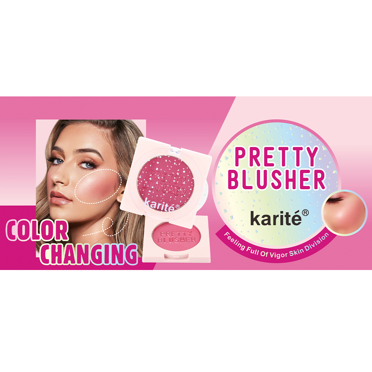 Colorete Mágico Pretty Blusher Alta Cobertura