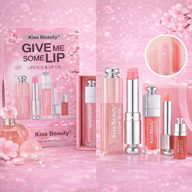 Pack 3 Productos , Lip Gloss & Barra Labial & Lip Oil