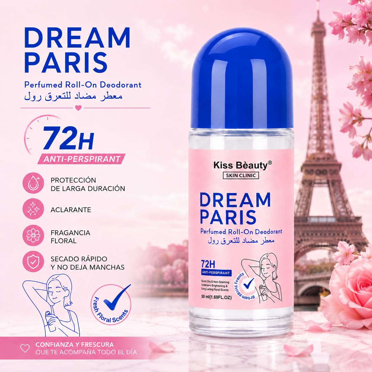 Desodorante Roll-On Perfumado 72H para Mujer. Inspirado en Perfumes de Moda.