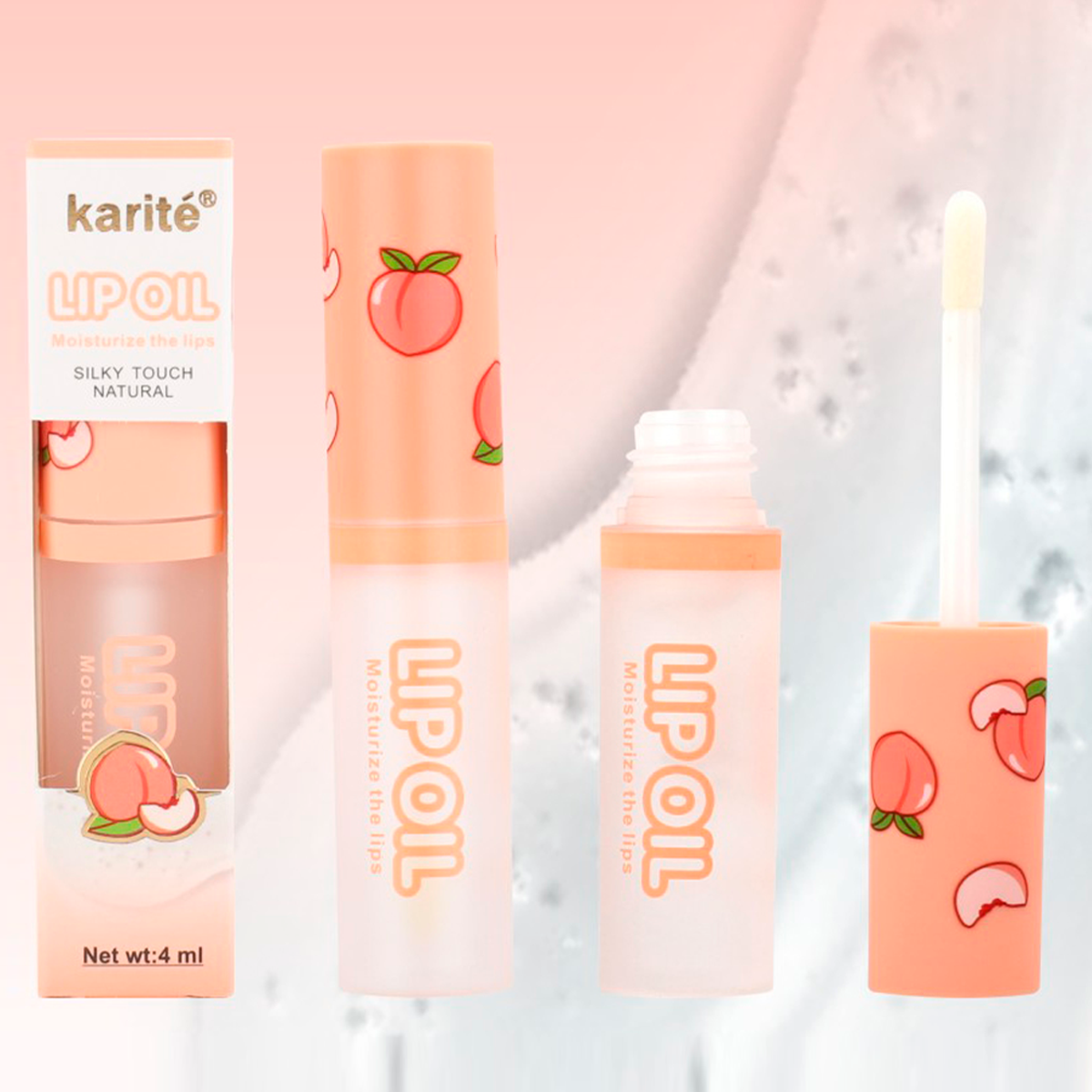 Aceite Labial Lip Oil con Agradables Olores Melocotón/ Sandía/ Aloe Vera