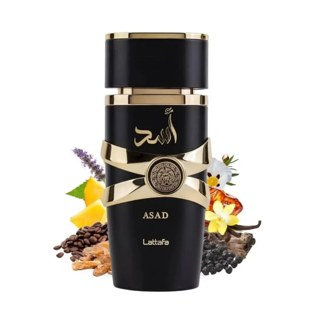 Perfume Asad Eau de Parfum de Lattafa. Perfume Árabe Hombre Larga Duración. 100 ML