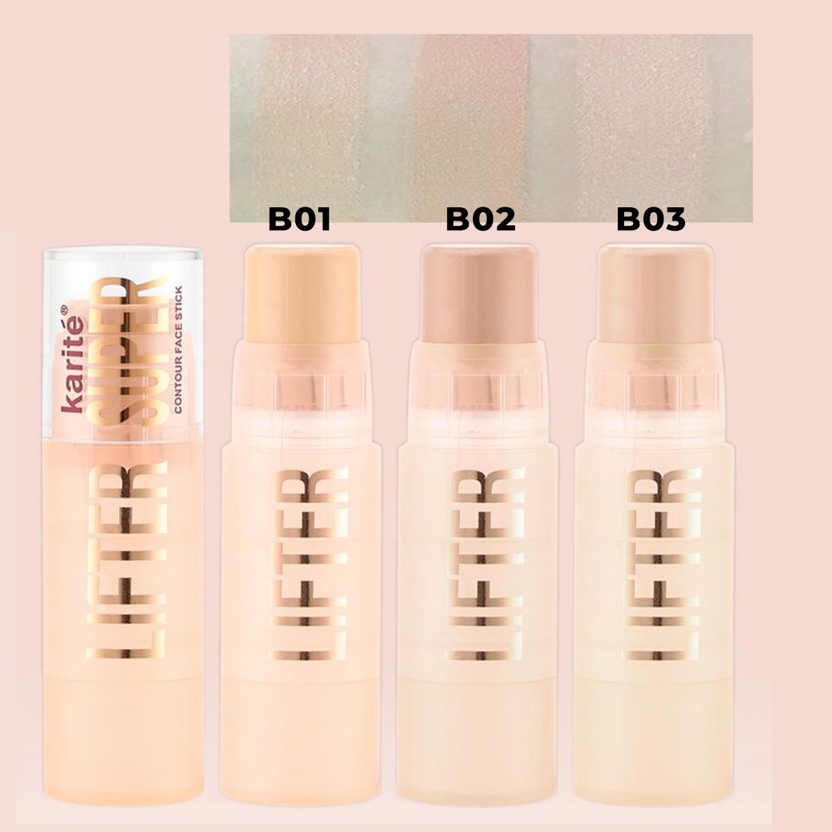 Barra de Contorno Facial Suave y Cremoso, Alta Cobertura. Cruelty Free.