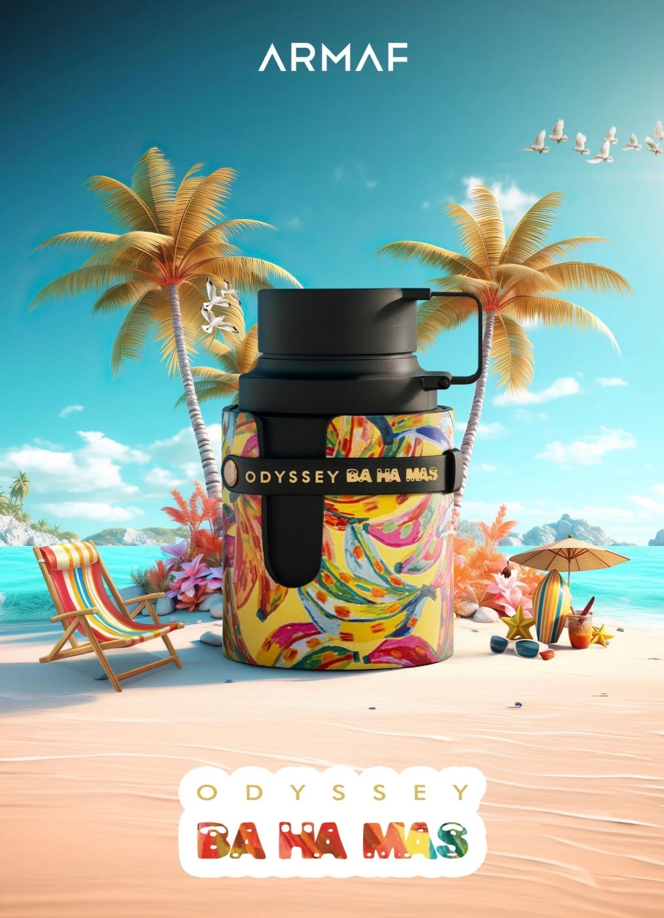 Eau de Parfum Odyssey BaHaMas 100 ml,  Pefume Árabe de Larga Duración.