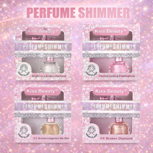 Perfume Shimmer Cara Cuerpo con Brillo Luminoso y Fragancia | 4 Tonos Disponibles
