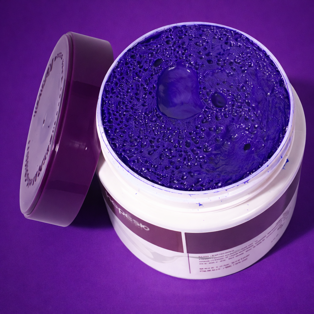 Mascarilla Capilar Purple Formato XL 500 ml, con Esencia de Maca. Macaroot Powder Purple Hair Mask.