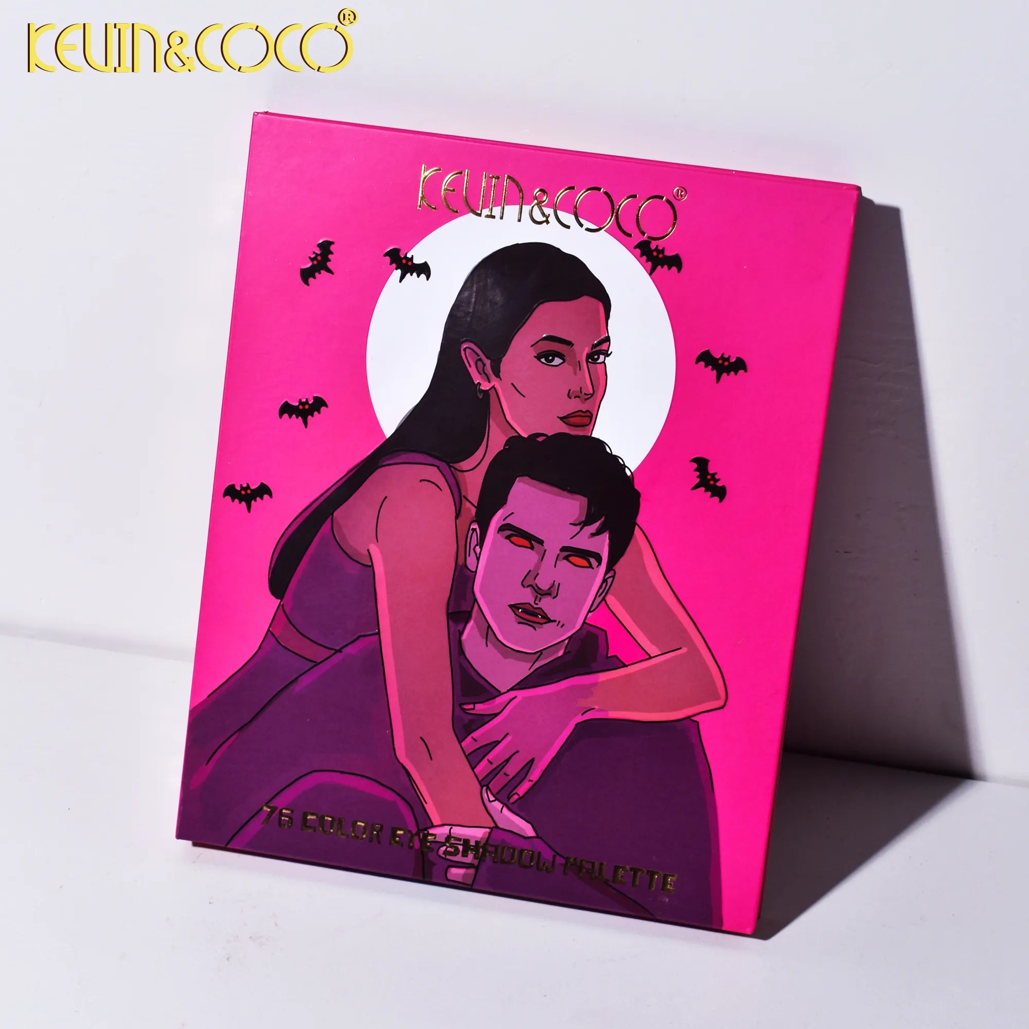 Paleta de Sombras de Cjos de 76 Colores en Forma de Pareja de Vampiros