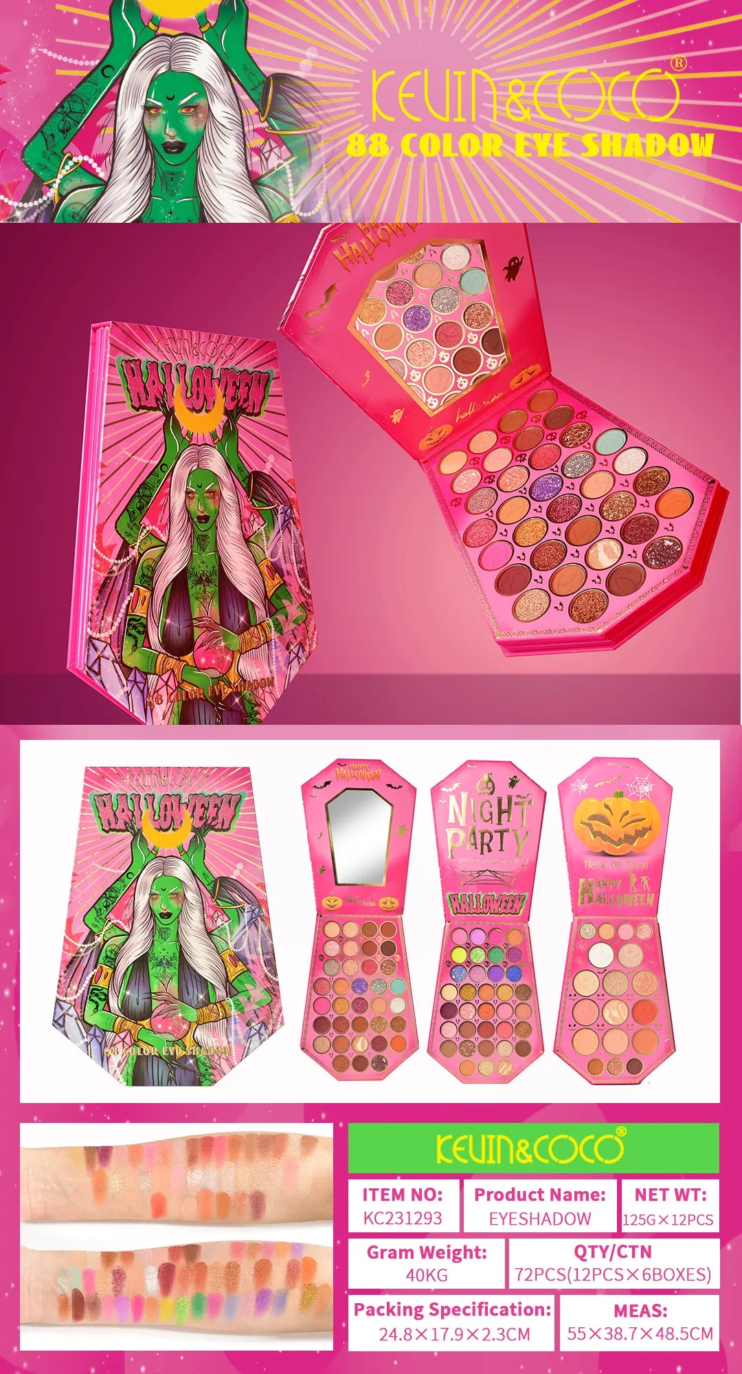 Paleta de Sombras de Ojos Storyteller Queen de 88 Colores