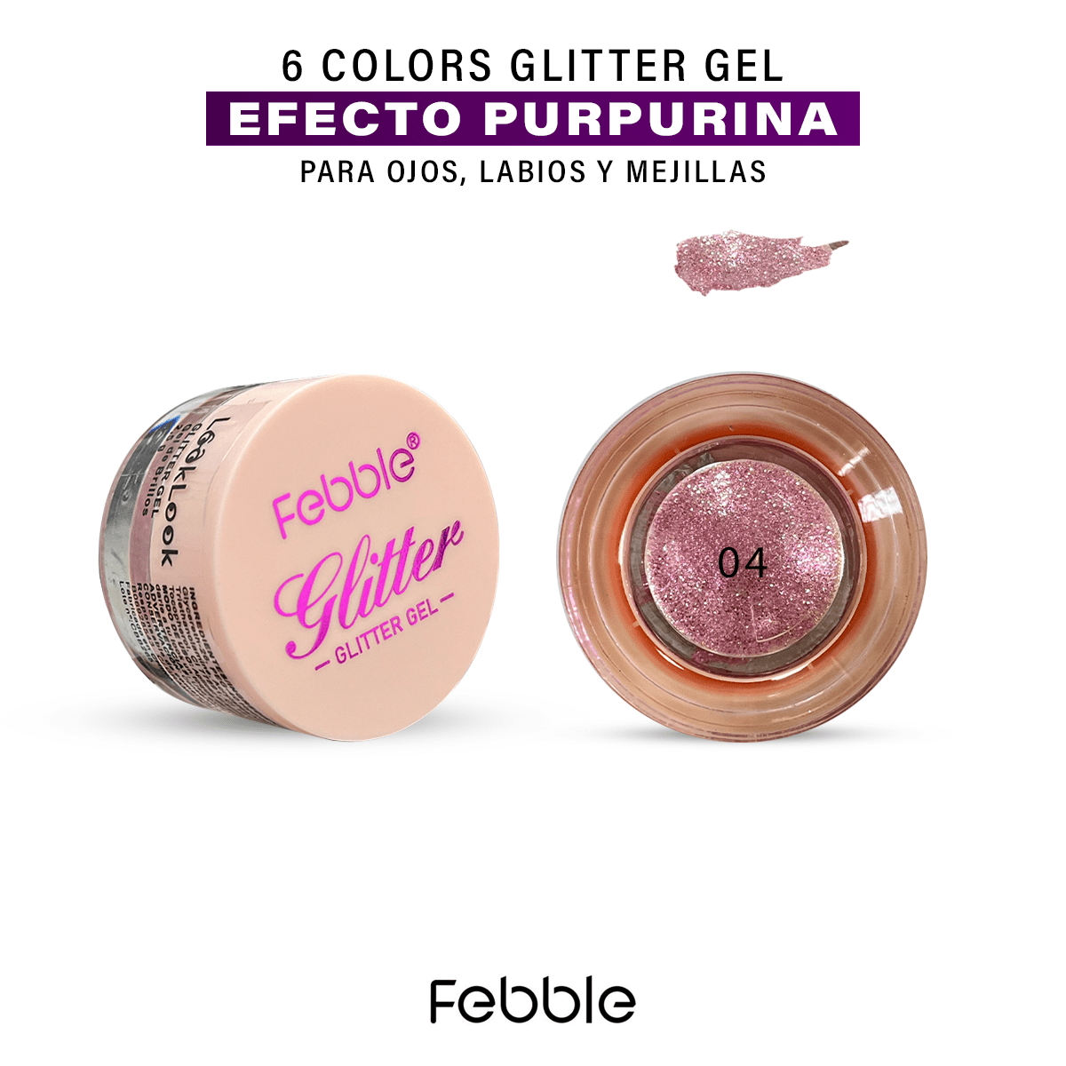 Glitter Gel Purpurinas Párpados Rostro