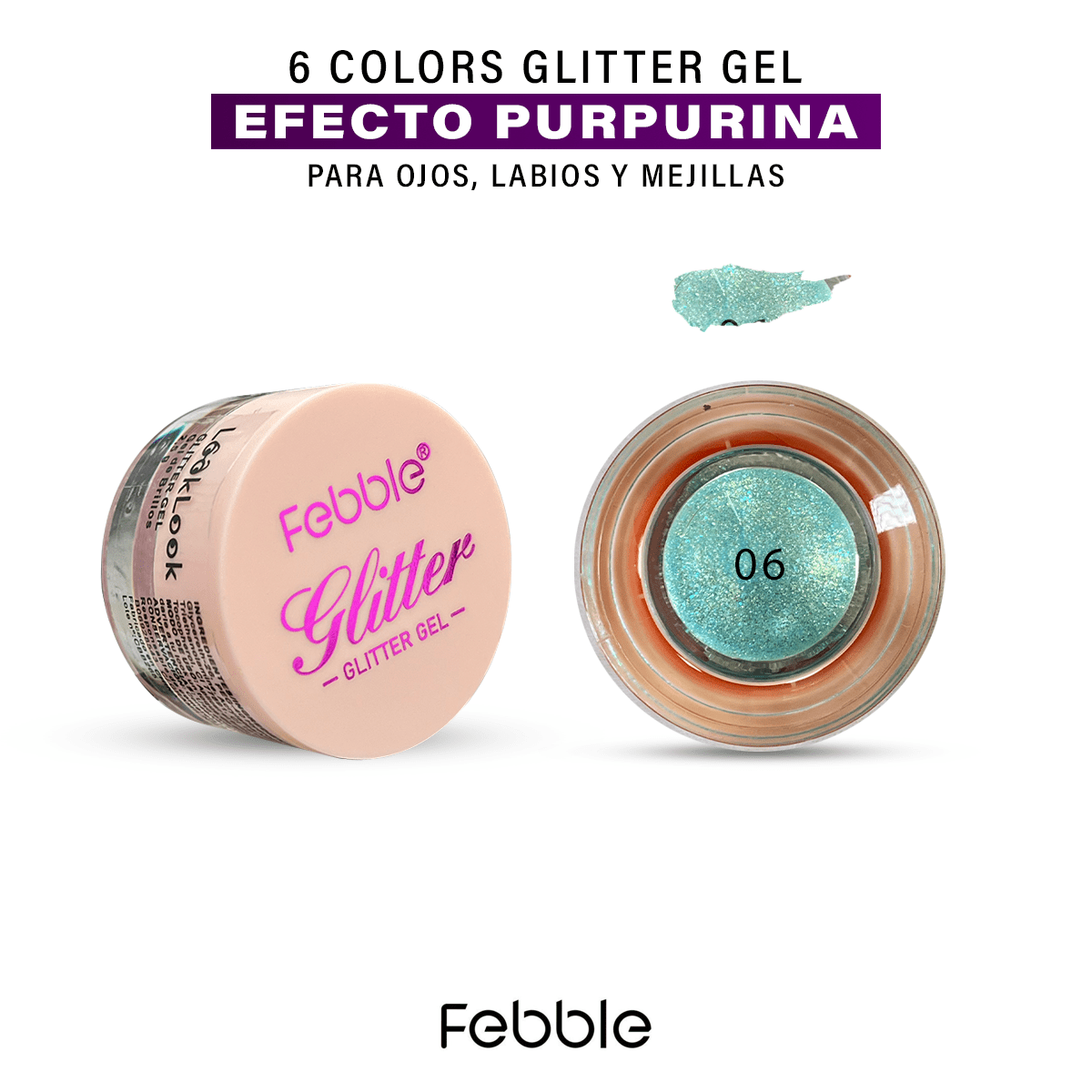 Glitter Gel Purpurinas Párpados Rostro