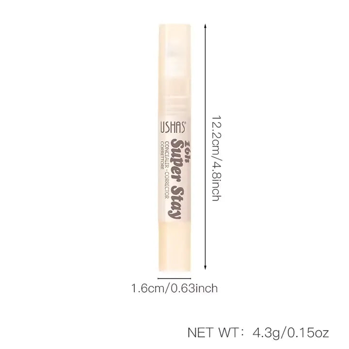 Maquillaje Corrector de Alta Cobertura y Larga Duración, Aplicador Esponjoso y Preciso.