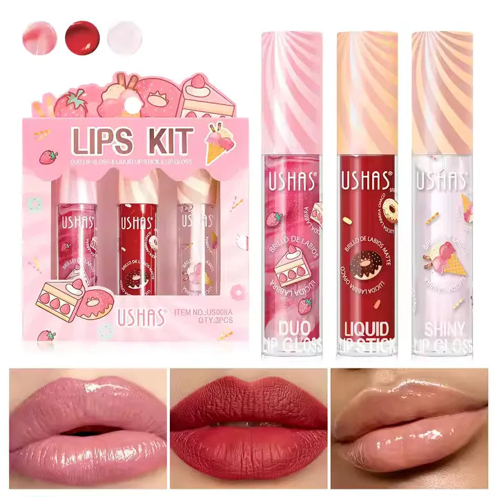 Duo Lip Gloss & Liquid Lip Stick & Lip Gloss