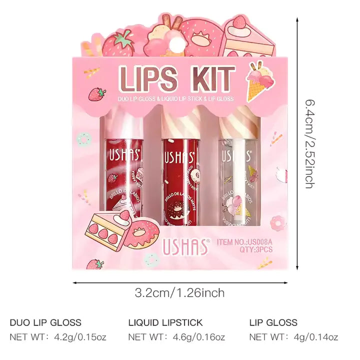 Duo Lip Gloss & Liquid Lip Stick & Lip Gloss