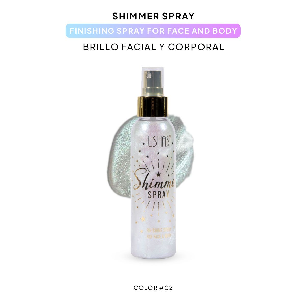 Shimmer Spray Cara y Cuerpo / Fijador de Maquillaje