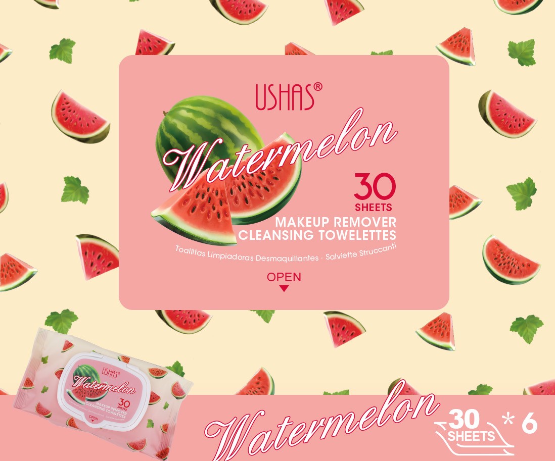 Toallitas Desmaquillantes 30 Unidades / Caja, Sandía.
