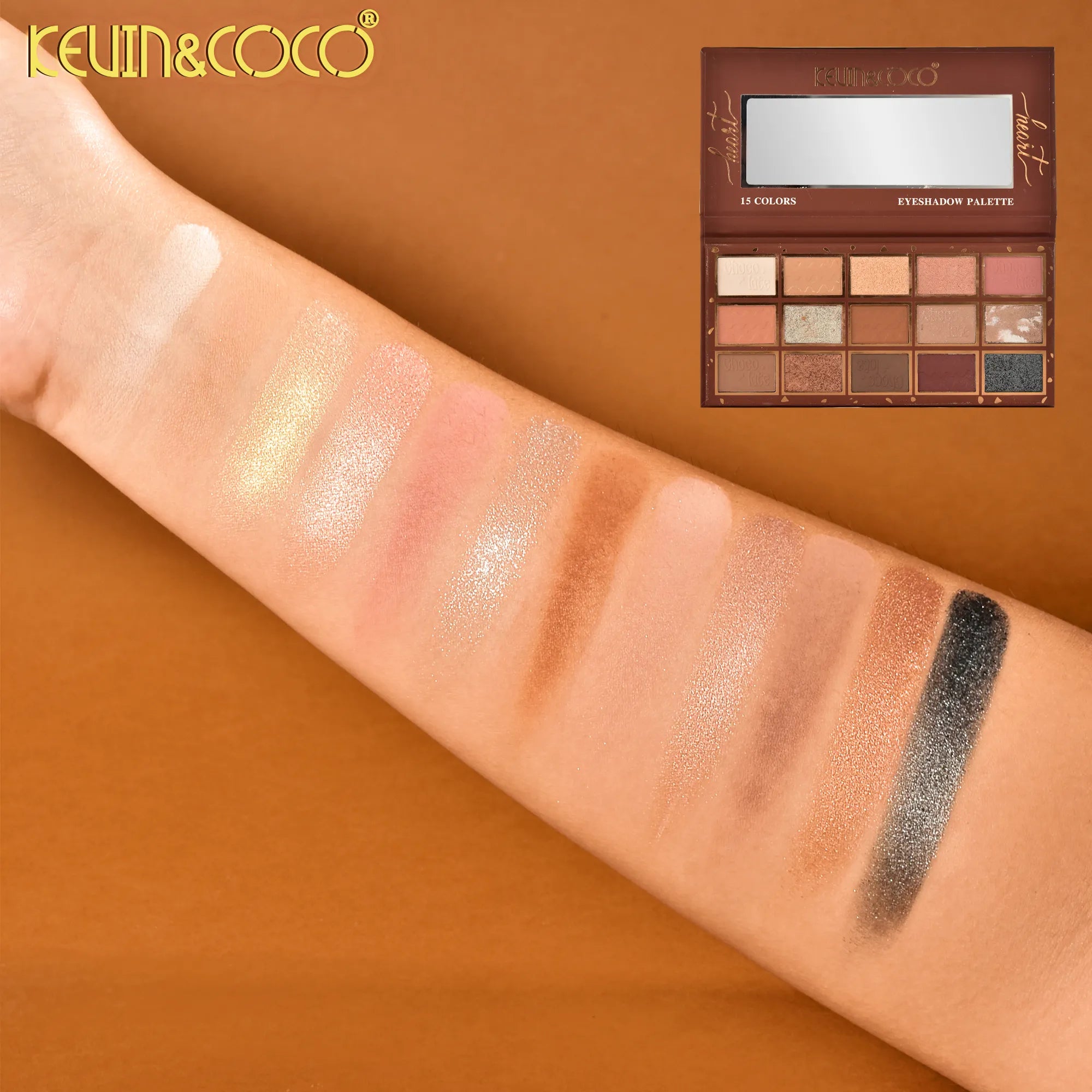 Paleta de Sombra de Ojos de 15 Tonos Colección Chocolate