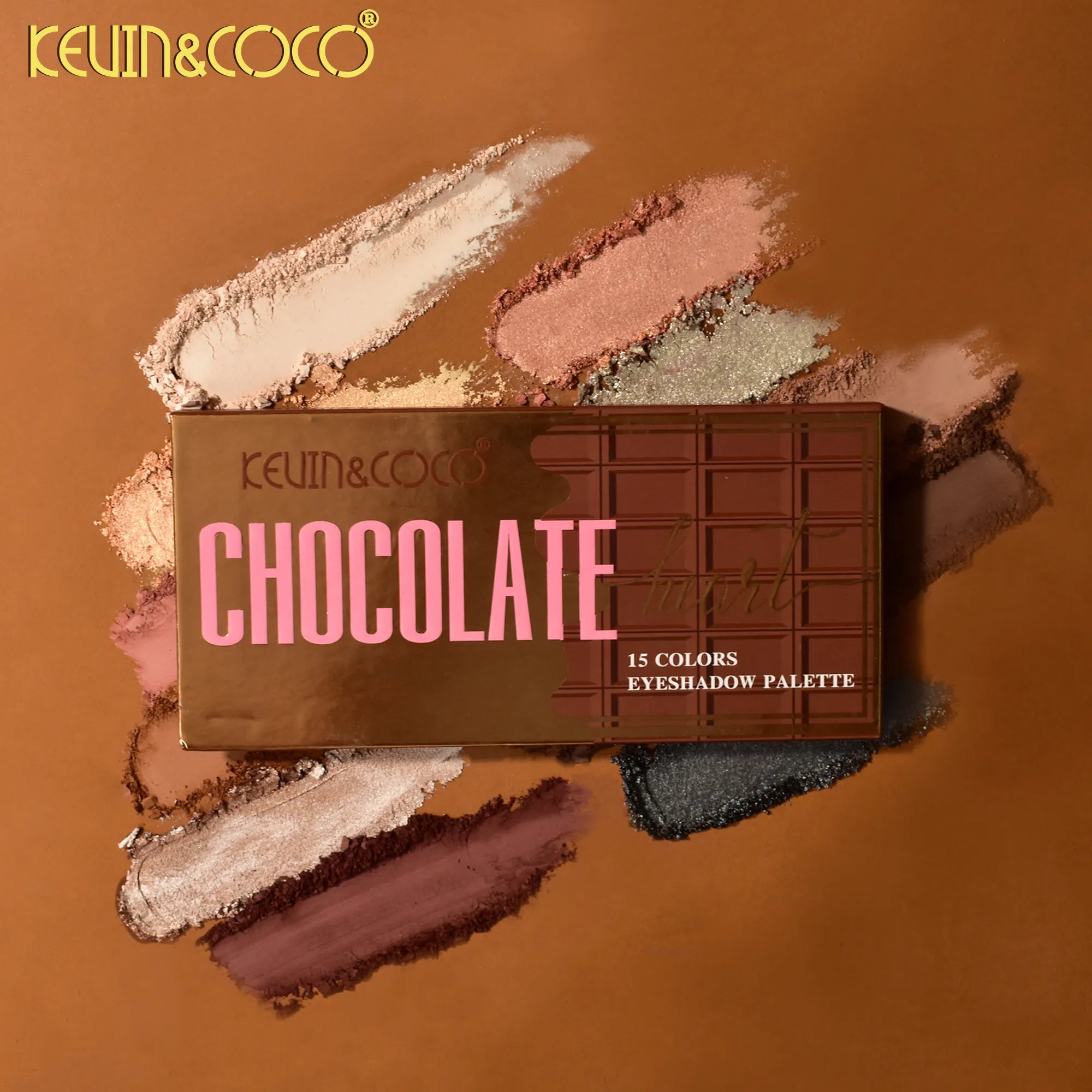 Paleta de Sombra de Ojos de 15 Tonos Colección Chocolate
