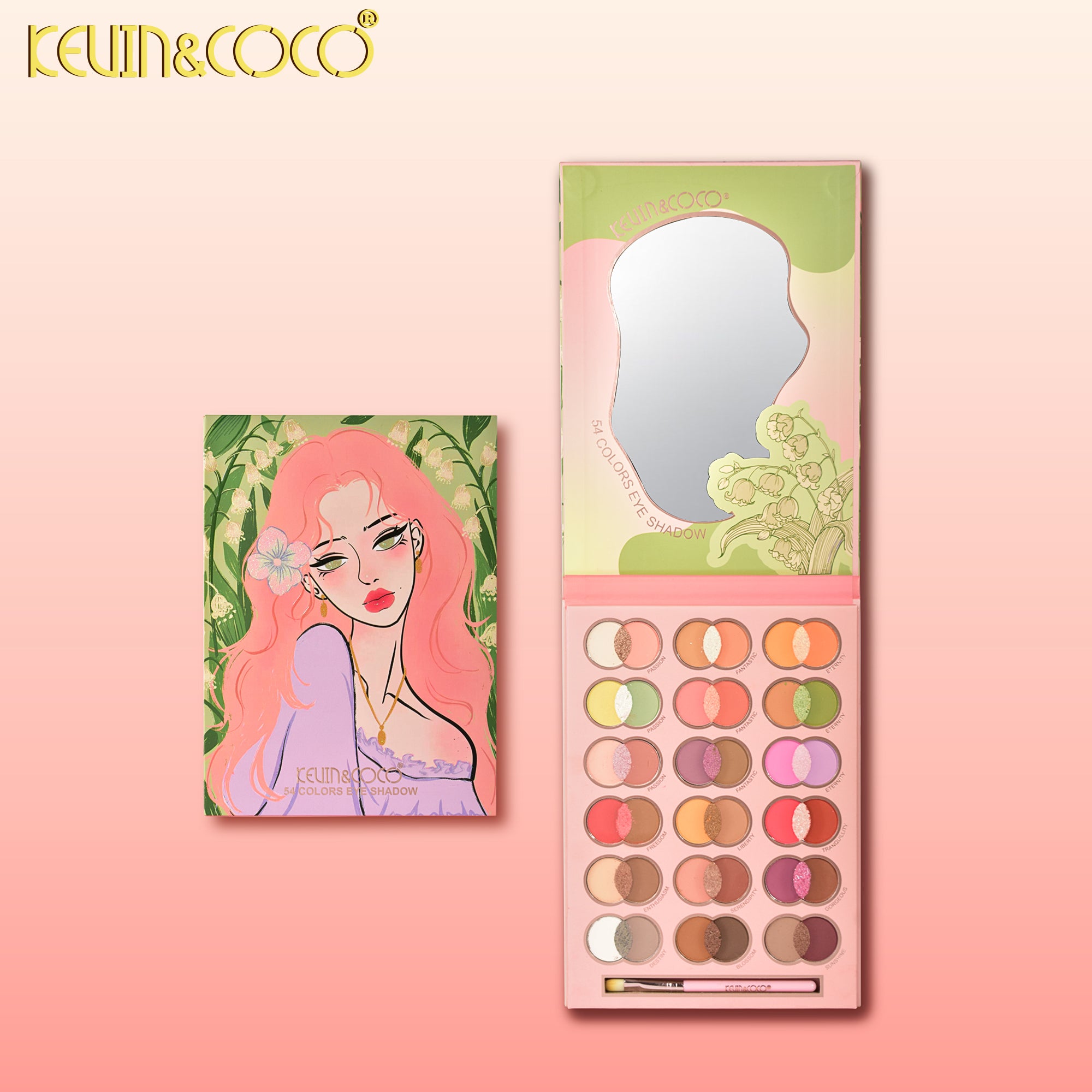 Paleta de Sombra de Ojos de 54 Colores