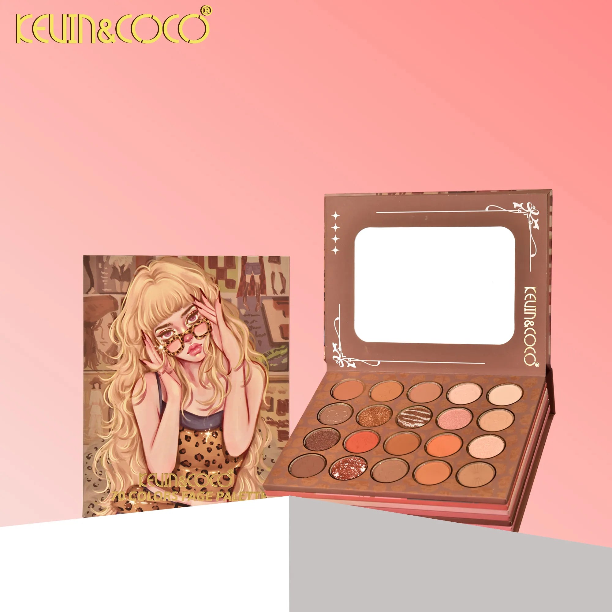 Paleta de Maquillaje de 70 Tonos Leopard Girl
