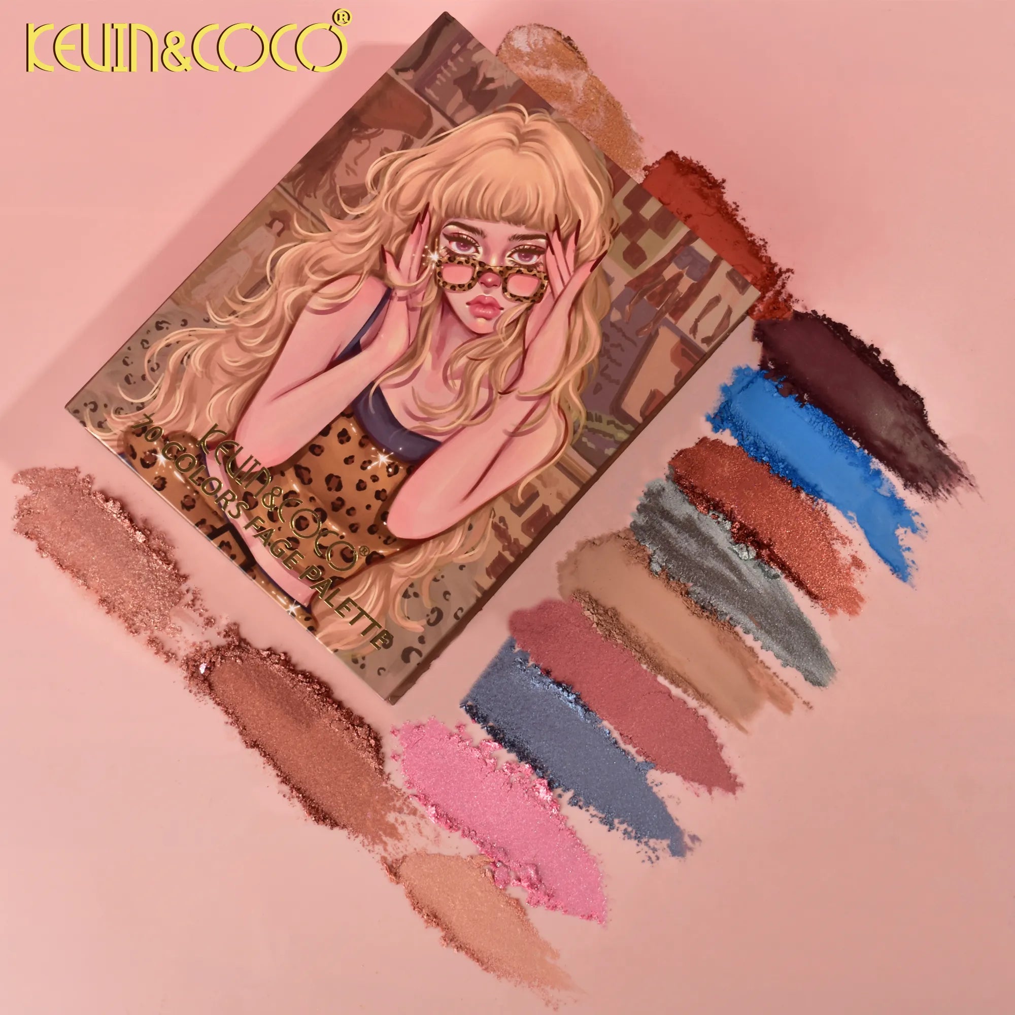 Paleta de Maquillaje de 70 Tonos Leopard Girl