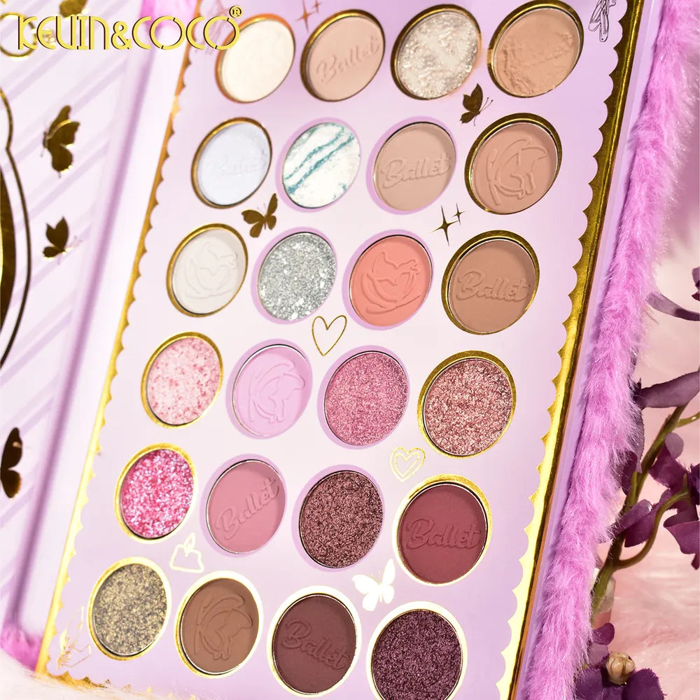 Paleta de maquillaje Furry de 42 colores de dos capas para rostro y ojos