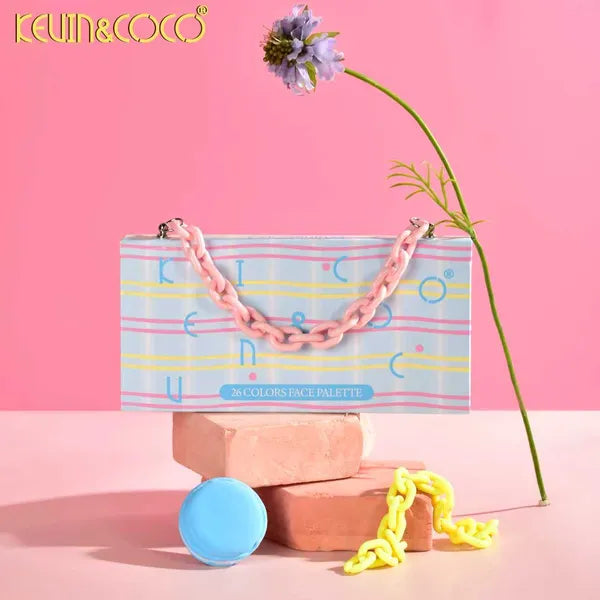 Paleta de sombras de ojos DreamWeaver Express de 26 colores .