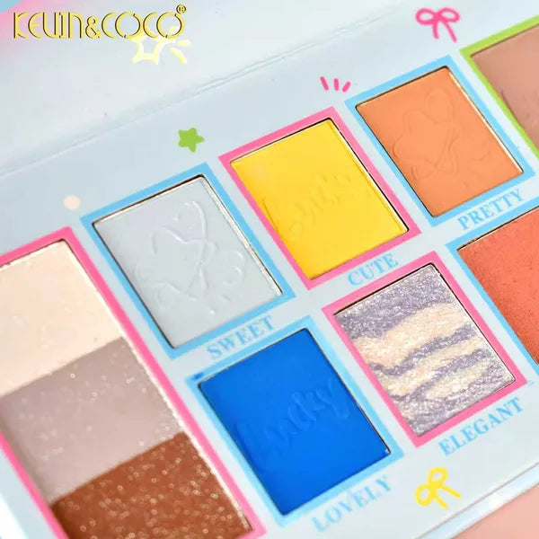 Paleta de sombras de ojos DreamWeaver Express de 26 colores .