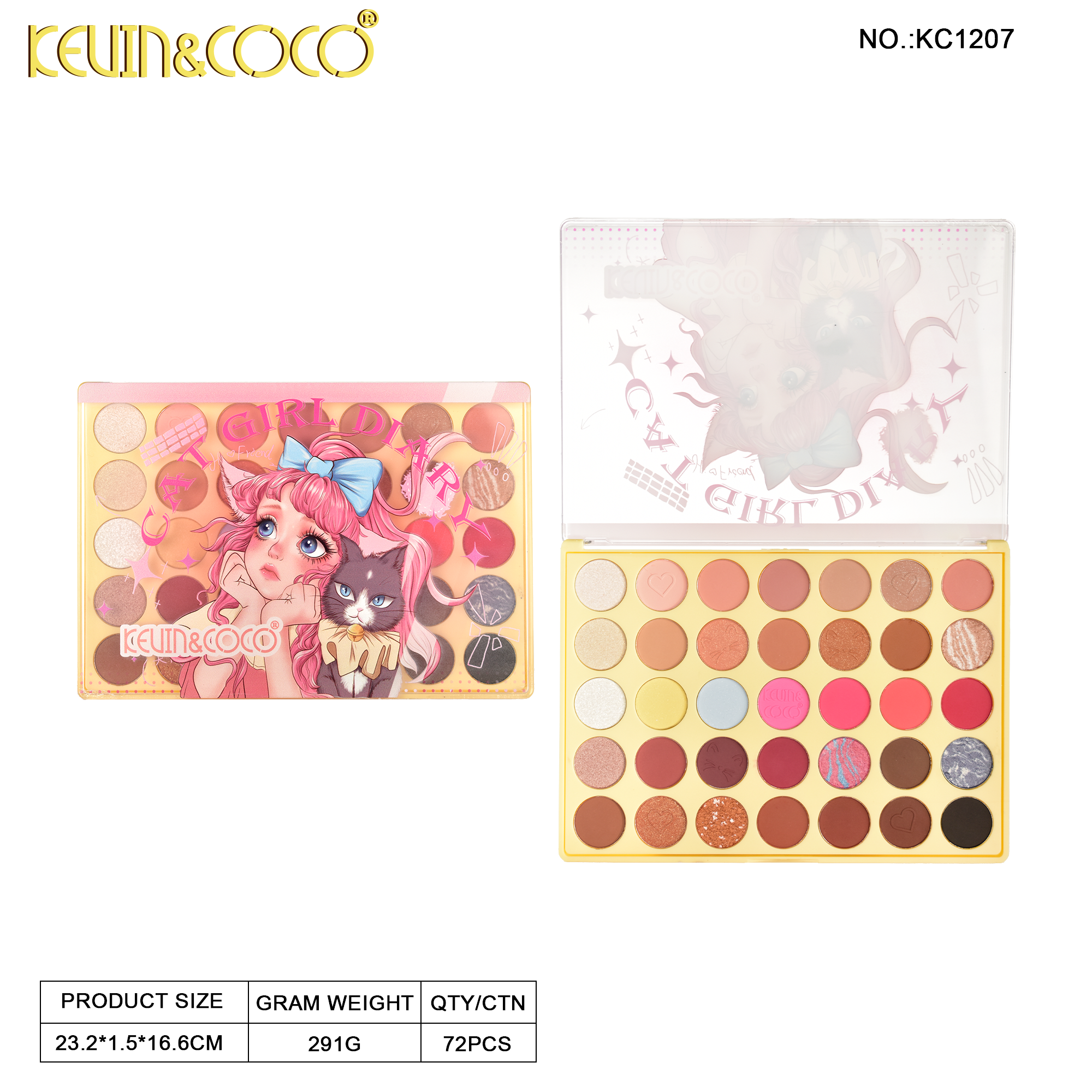 Paleta de sombras de ojos Catwoman's Secret de 32 colores
