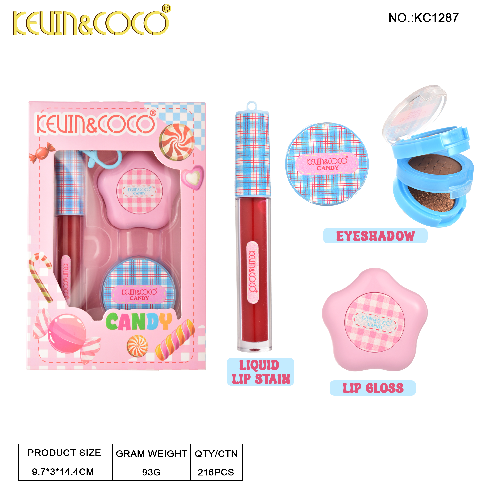 Facial Cosmetic Set. Set de Maquillaje .