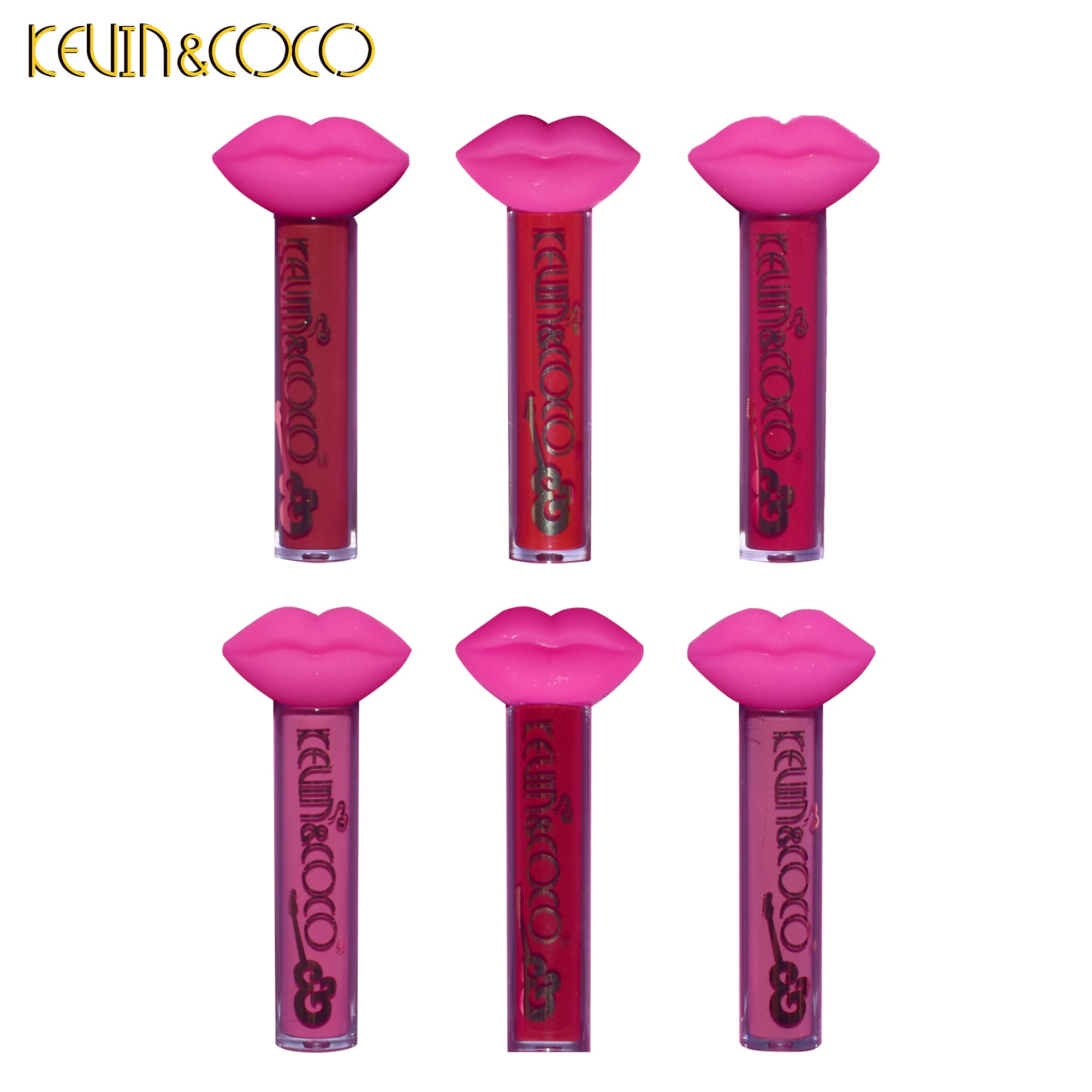 Juego de Brillos Labiales Mate Rock and Roll de 6 Colores