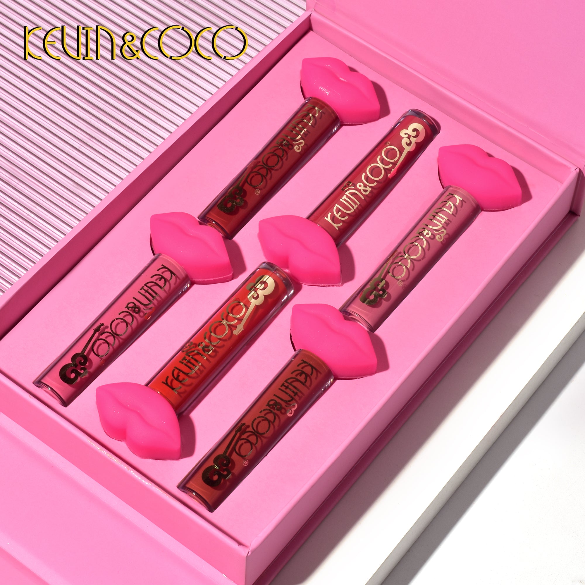 Juego de Brillos Labiales Mate Rock and Roll de 6 Colores