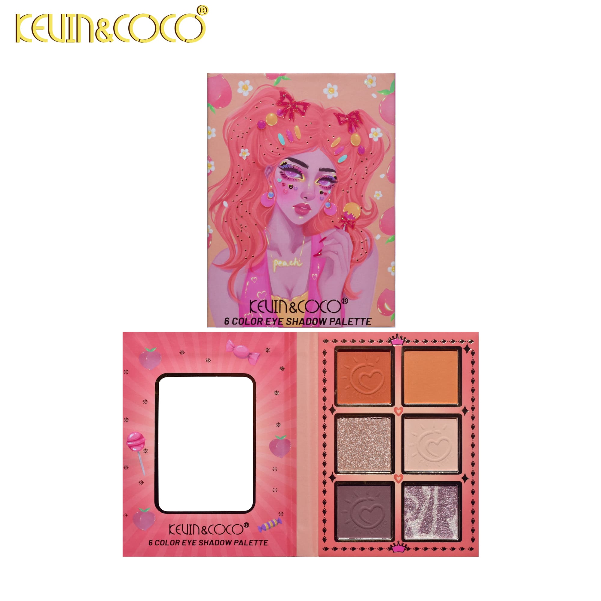 Paleta de Sombra de Ojos 6 Tonos
